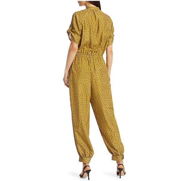 Tanya Taylor Francis Polka Dot Silk Jumpsuit, Size 2 - Picture 13 of 16